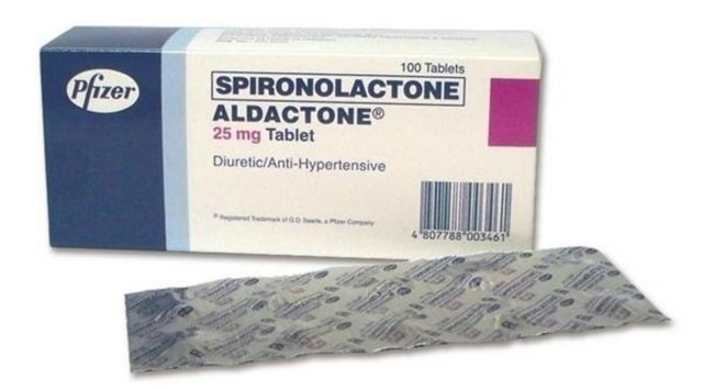Trị mụn bằng thuốc Spironolactone