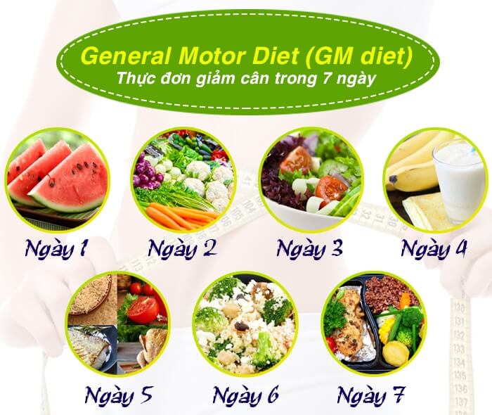 thực đơn ăn kiêng general motor diet
