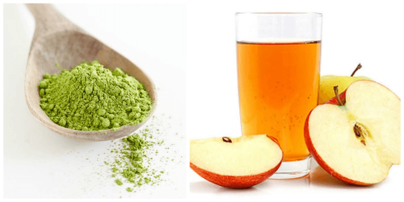  Mặt nạ trà xanh và giấm táo có tác dụng trị mụn, giảm nhờn
