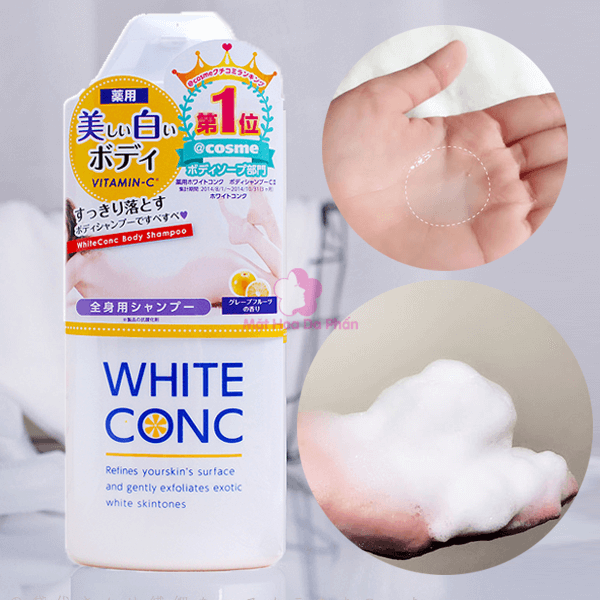 Sữa tắm White Conc với thành phần thiên nhiên 