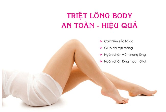 Triệt lông vĩnh viễn body Thủ Đức Quận 9 